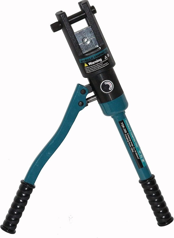 Power 16 Ton Hydraulic Crimping Tool 11 dies 16-300 mm2 for Copper, Aluminum Terminal Pliers YQK-300 manual crimper (YQK 300) - Image 2